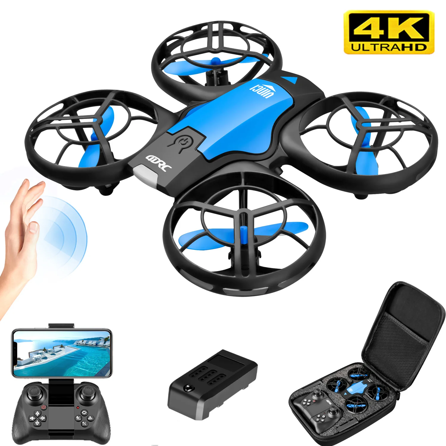 Kids Toys Drone - V8 New Mini Drone 4K Professional