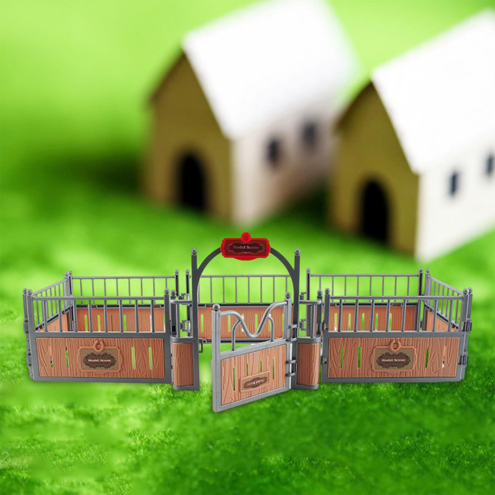 Kids Toys Kit - Realistic Horse Stall Model Kit with