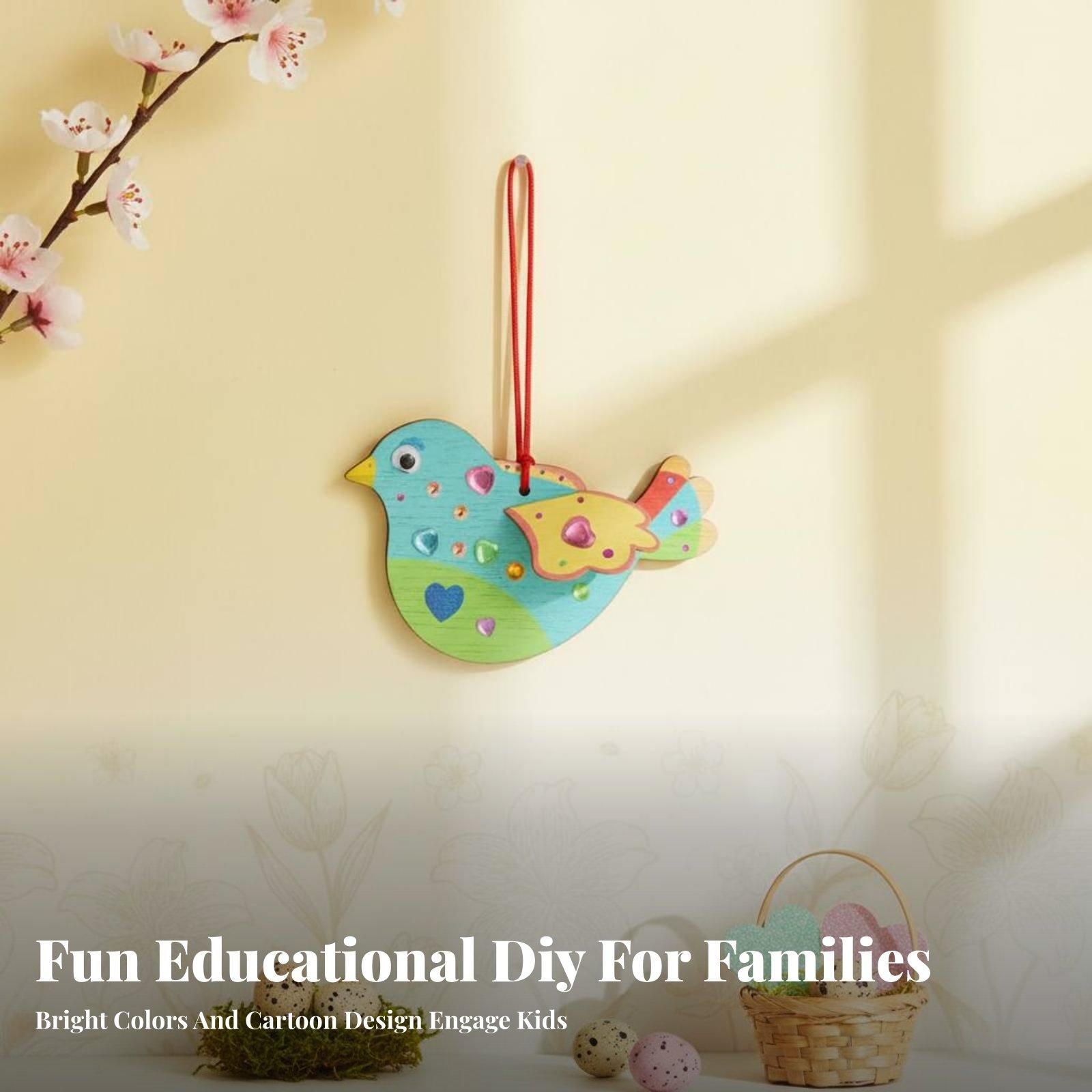 DIY Wooden Bird Ornament Craft - огляд і ціна Kid Toys And Craft