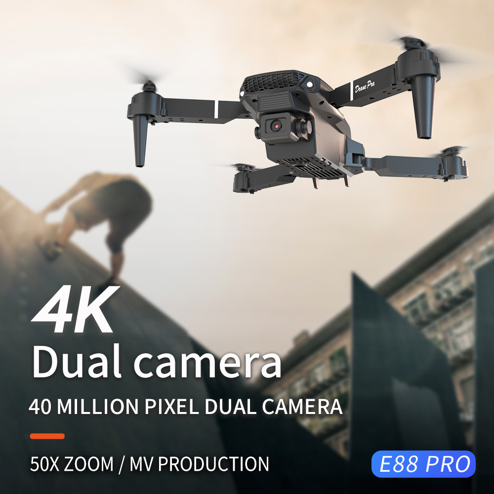 2026 NEW E88 Professional HD 4 - огляд і ціна Kids Toys Drone