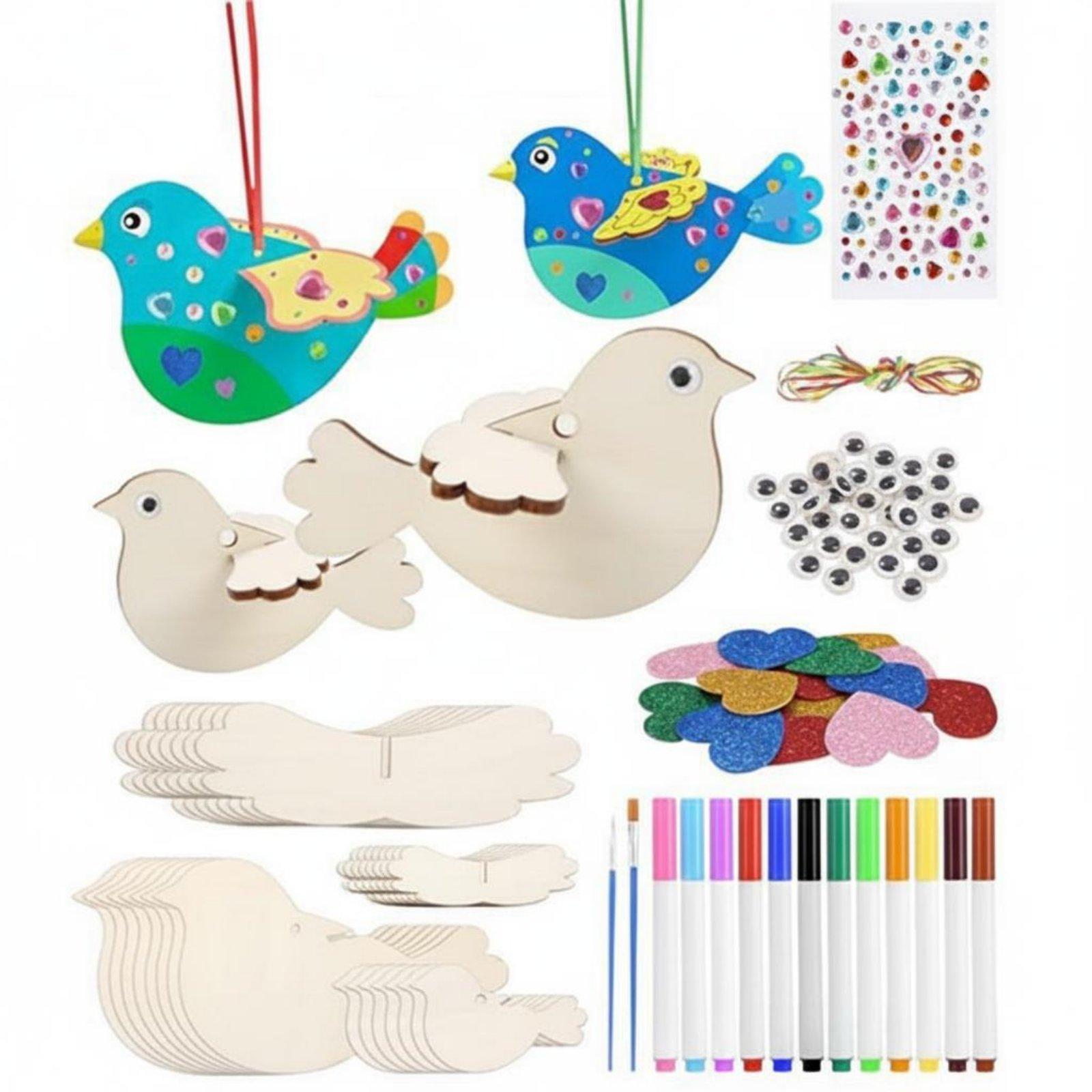 Wooden Bird Ornament DIY Craft - огляд і ціна Kid Toys And Craft