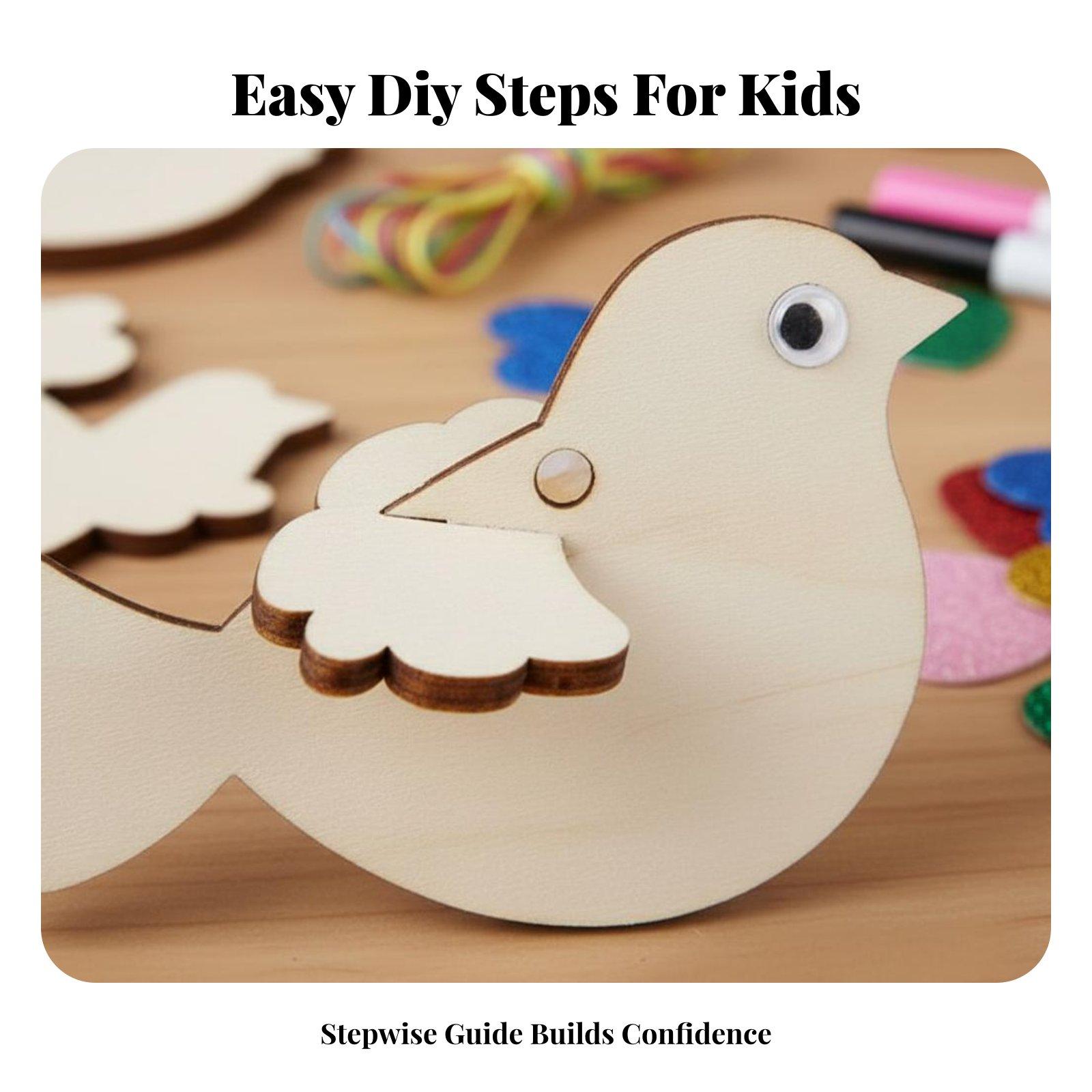 Wooden Bird Ornament DIY Craft - огляд і ціна Kid Toys And Craft