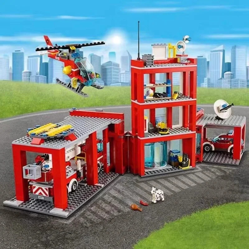 City Fire Station Helicopter T - огляд і ціна Lego Set City