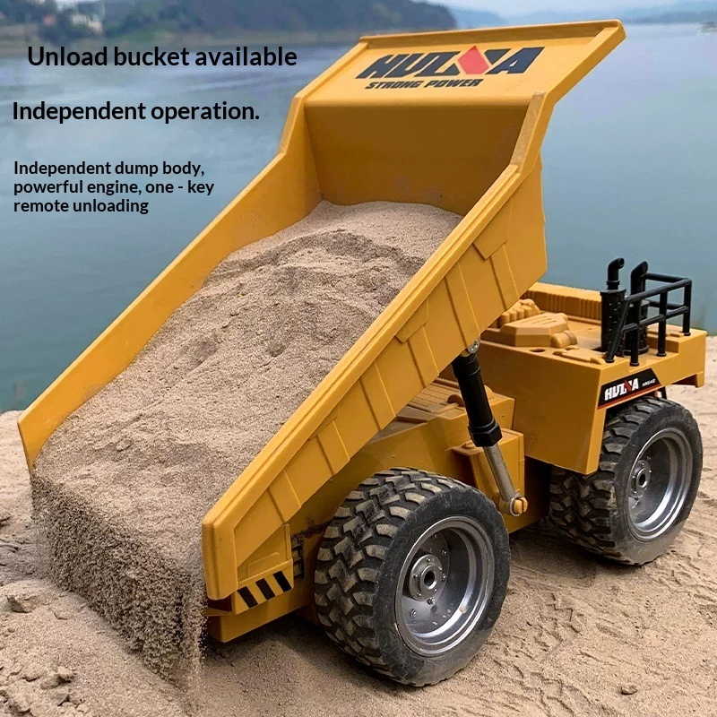 Huina 1534 RC Dump Truck 1/18  - огляд і ціна Kids Toys Under $10