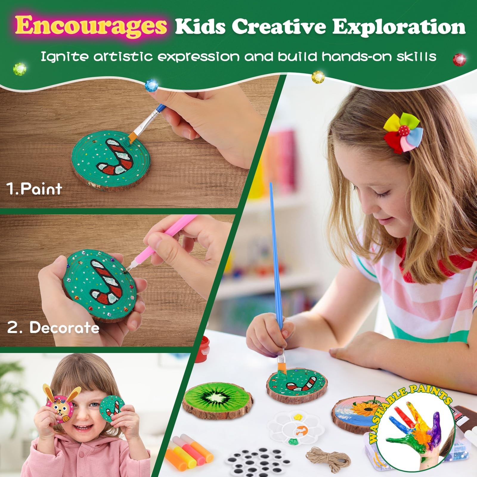 Kids Glow in Dark Wood Paintin - огляд і ціна Kid Toys And Craft