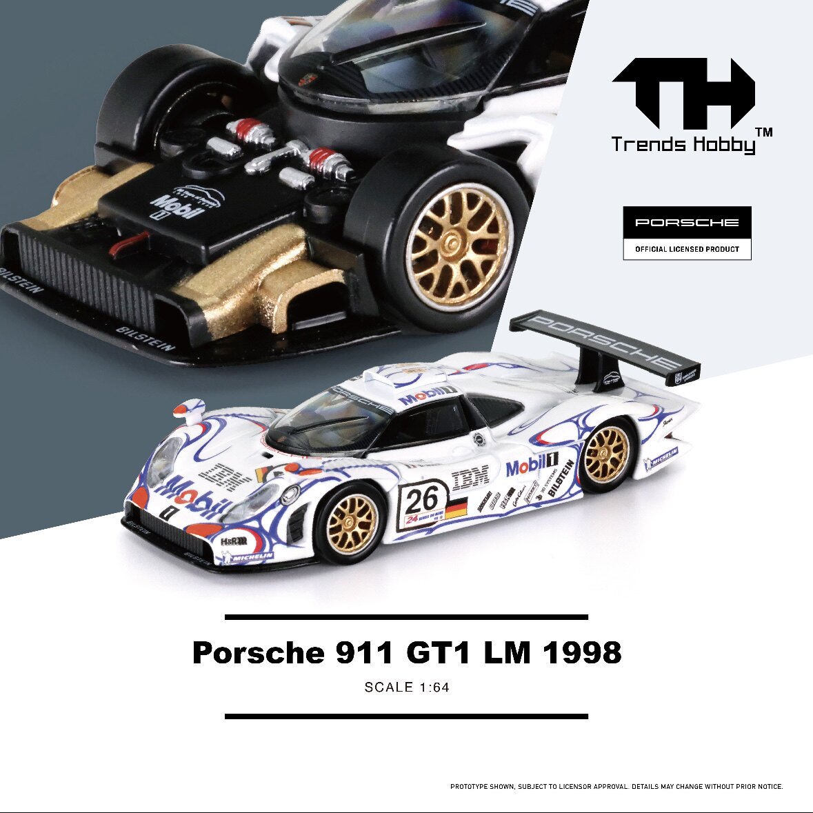 TH 1/64 Porsche 911 GT3 R LeMa - огляд і ціна Kids Toys Cars