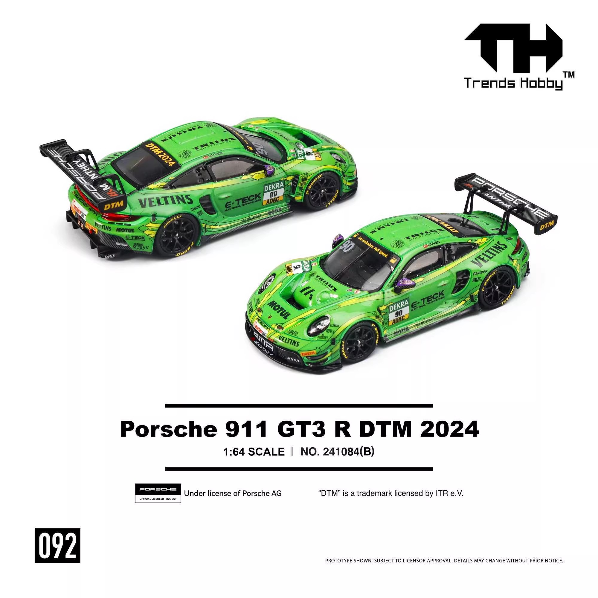 TH 1/64 Porsche 911 GT3 R LeMa - огляд і ціна Kids Toys Cars
