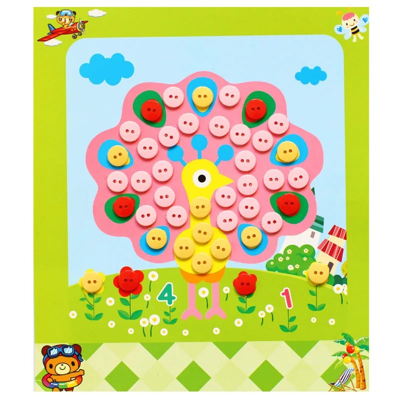 5Pcs/set Children DIY Button S - огляд і ціна Kid Toys And Craft