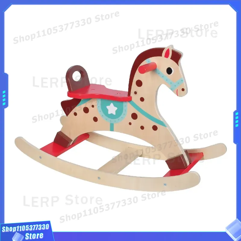 Colorful Wooden Rocking Horse  - огляд і ціна Kids Toys Horse