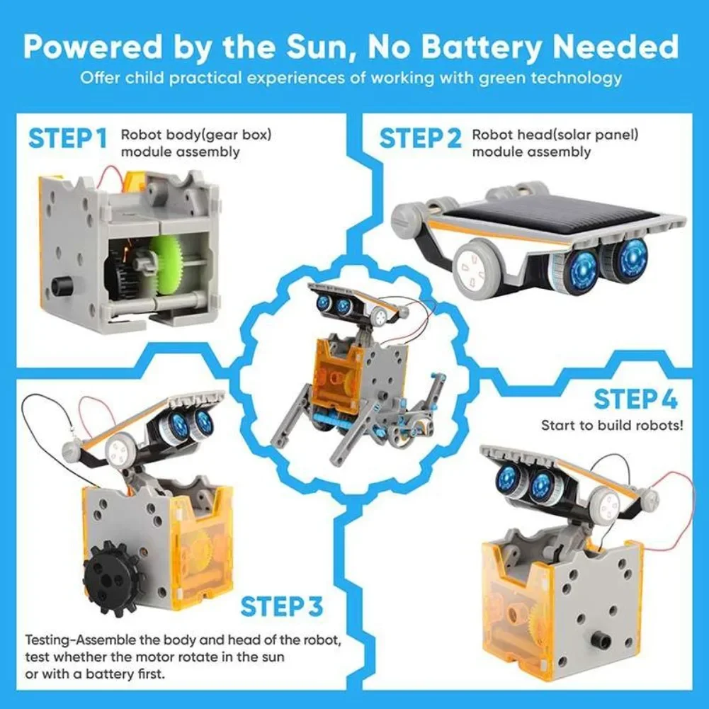 13 in 1 Solar Powered Robot Sc - огляд і ціна Kids Toys Lego
